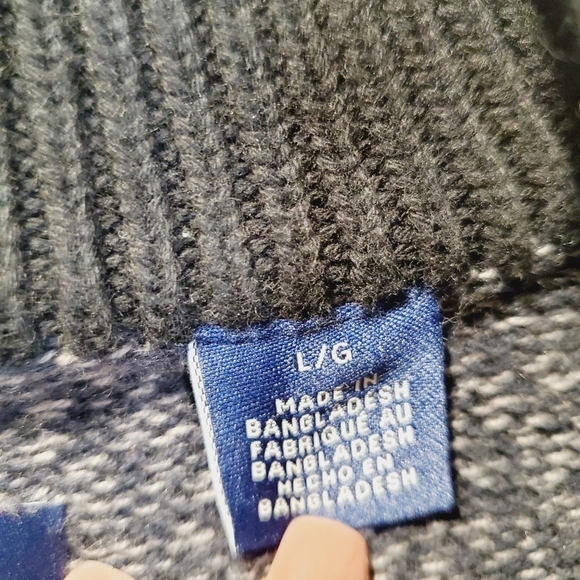 Chaps mens quarter zip sweater size L - Picture 4 of 13